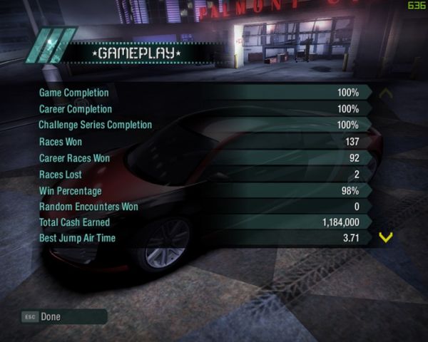 Need for Speed: Carbon Savegame Download